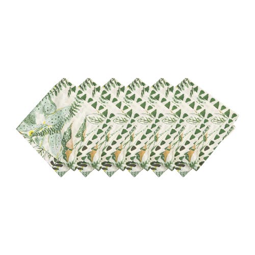 C & F Home C&f Home Parson Napkin Set Of 6 In Green