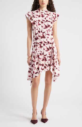 Chelsea28 Pintuck Shark Bite Hem Dress