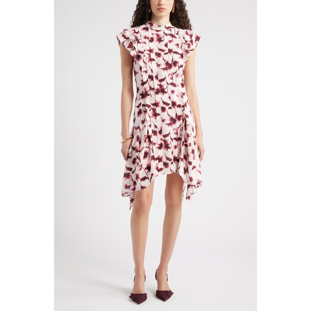 Chelsea28 Pintuck Shark Bite Hem Dress