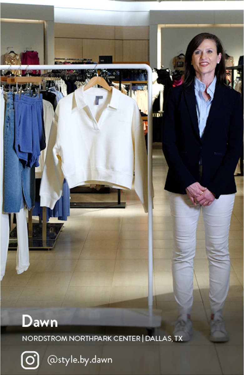 Powerhouse Collared Crop Sweatshirt, sales video thumbnail