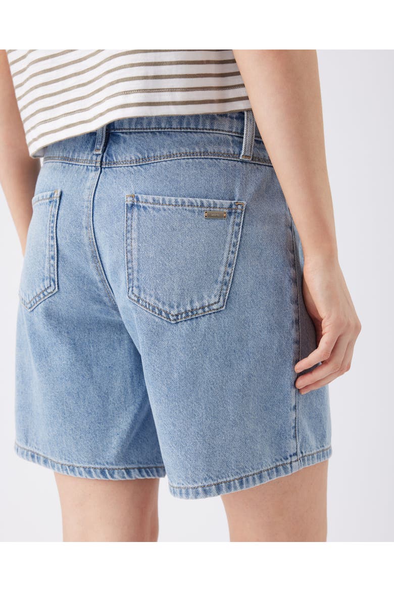 Dion Denim Maternity Shorts, Alternate, color, True Fade