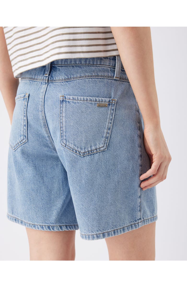 Ripe Maternity Dion Maternity Denim Shorts, Alternate, color, True Fade