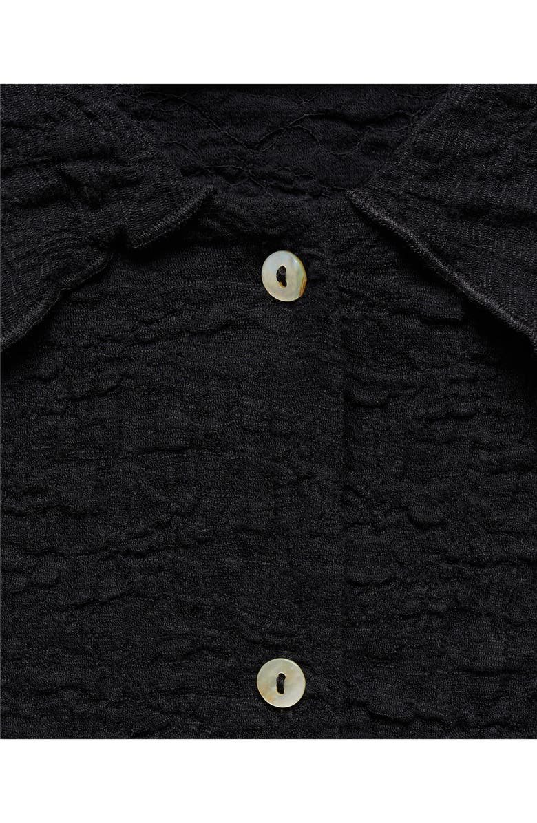 MANGO Fidela Textured Button-Up Shirt, Alternate, color,