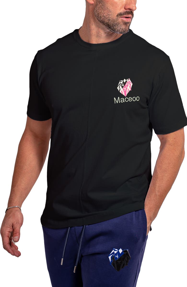 Maceoo Ascension Solid 0107 Graphic T-Shirt, Alternate, color, Black