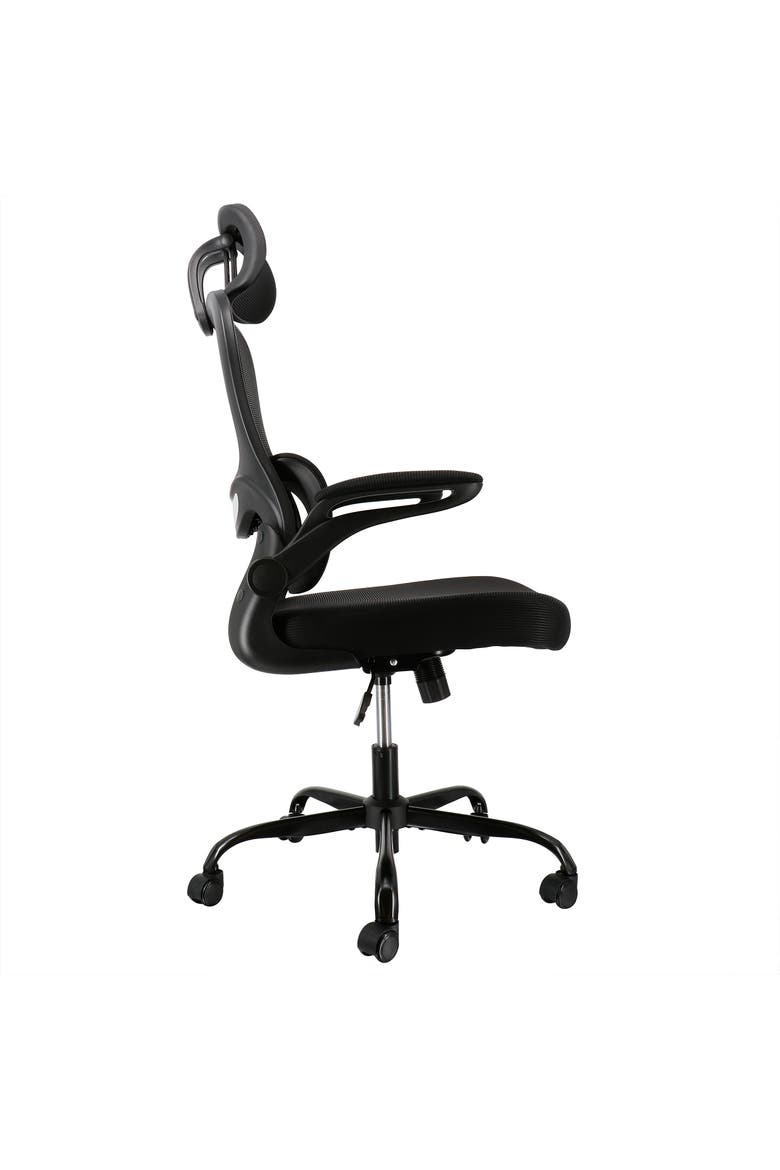 Full Back Adjustable Office Chair with Headrest, Alternate, color, Black