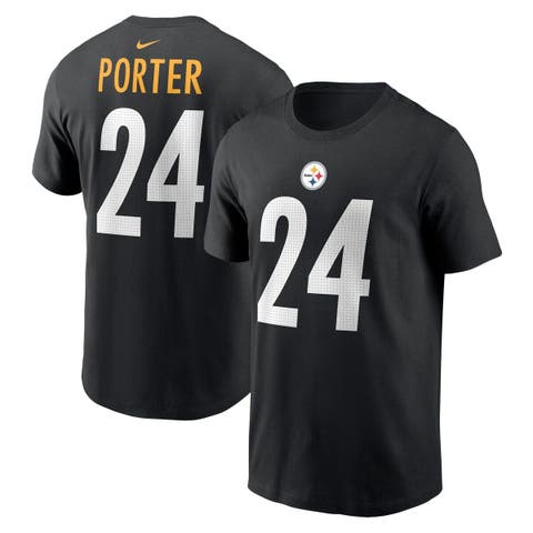 Men's Nike Joey Porter Jr. Black Pittsburgh Steelers 2023 NFL Draft Player Name & Number T-Shirt