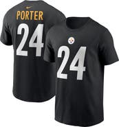 Nike Men's Nike Joey Porter Jr. Black Pittsburgh Steelers 2023 NFL Draft Player Name & Number T-Shirt