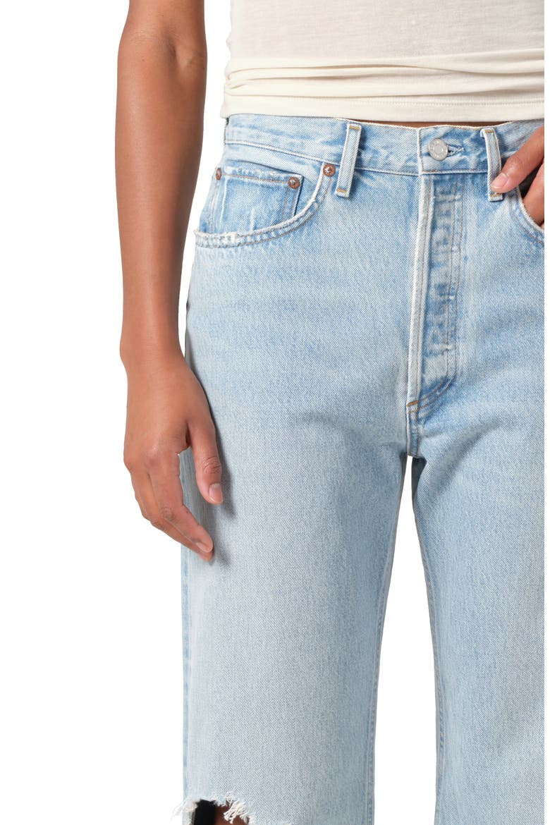 '90s Ripped Mid Rise Crop Relaxed Straight Leg Jeans, Alternate, color, SEGMENT