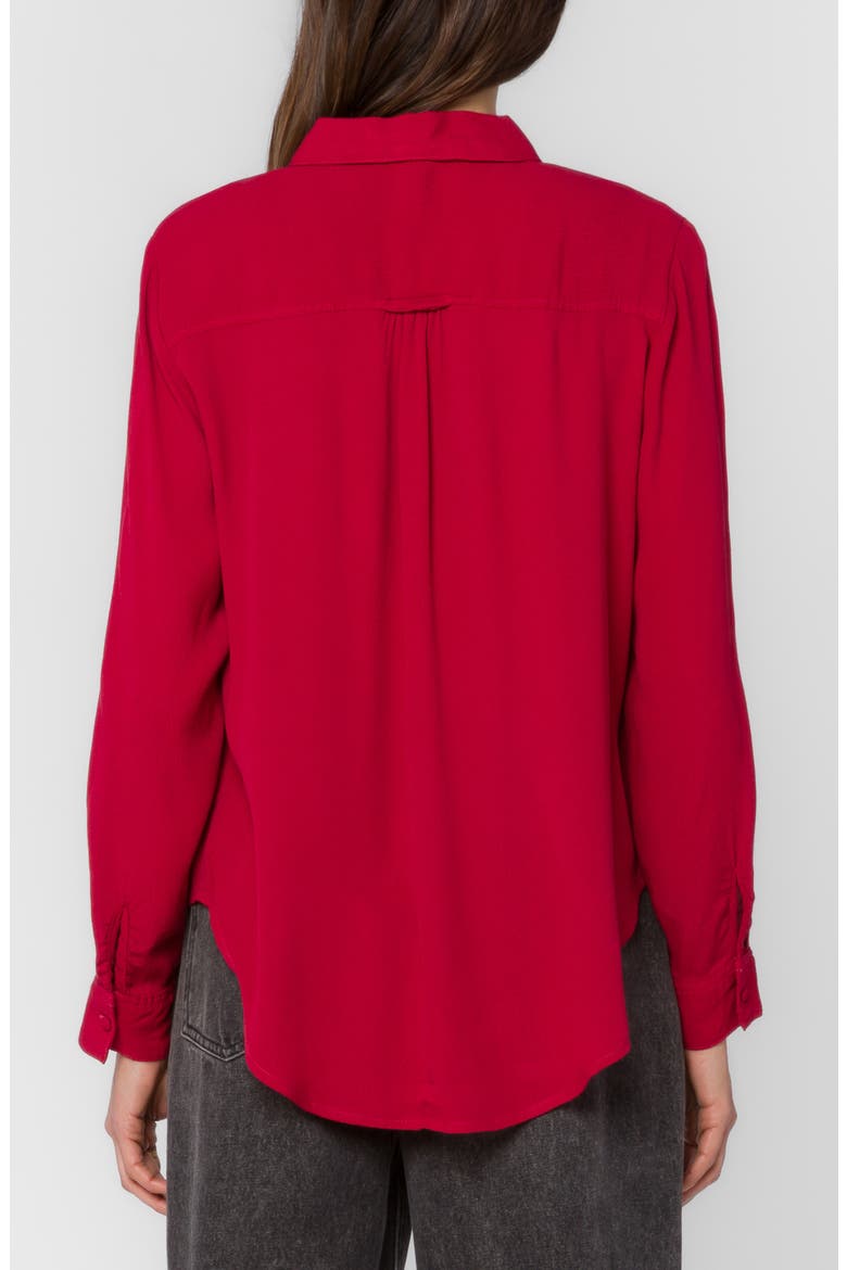 Bally Button-Up Shirt, Alternate, color, RUBY