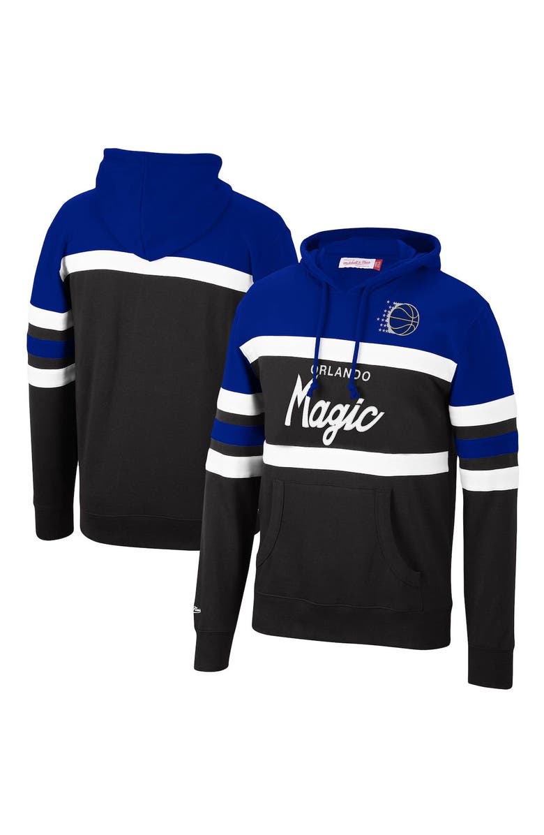 Mitchell & Ness Men's Mitchell & Ness Royal/Black Orlando Magic Head Coach Pullover Hoodie, Main, color, 