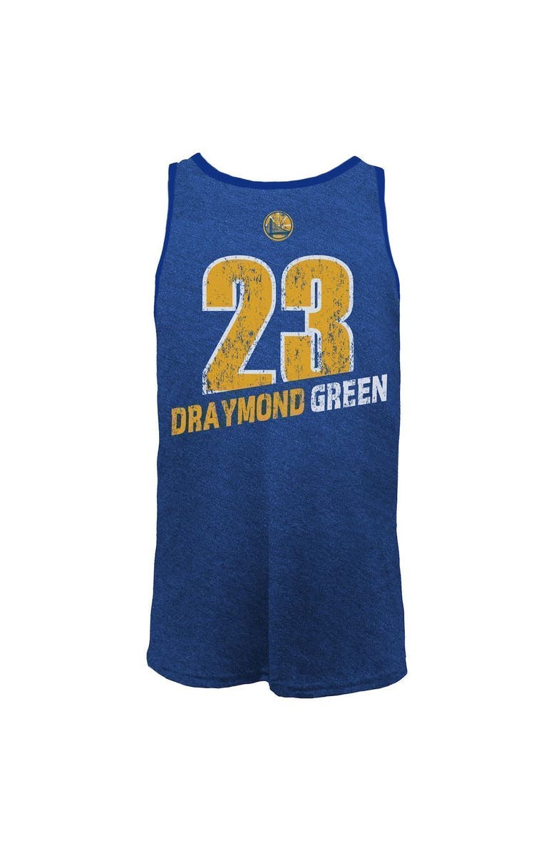 Majestic Threads Men's Majestic Threads Draymond Green Royal Golden State Warriors Name & Number Tri-Blend Tank Top, Alternate, color, 