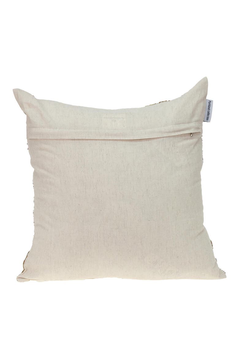 Periwinkle Beaded Accent Pillow, Alternate, color, BEIGE