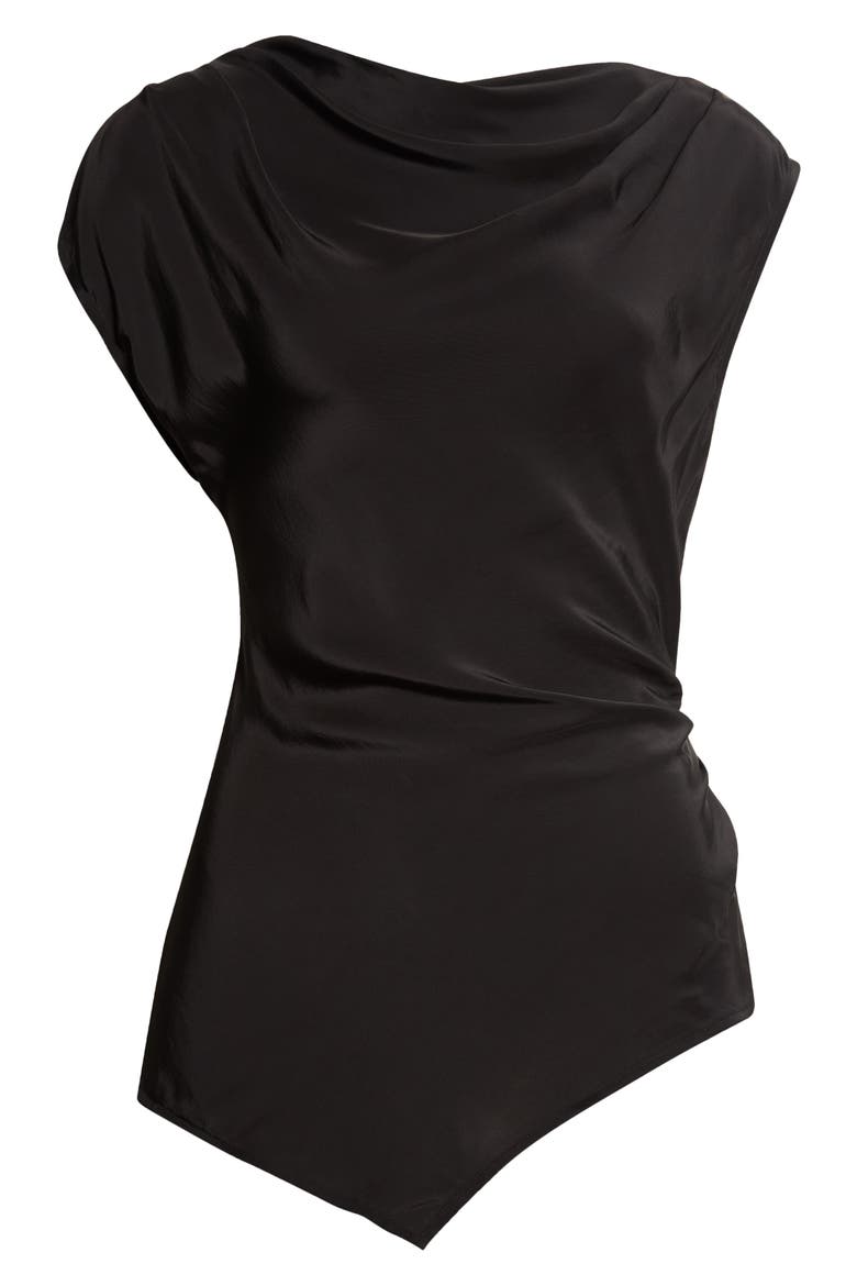 Yvonne Pleat Top, Alternate, color, BLACK