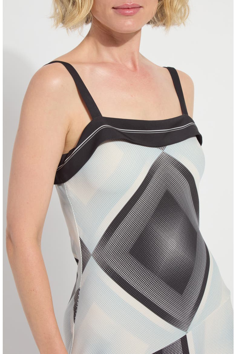 Sarai Handkerchief Hem Midi Dress, Alternate, color, HALFTONE SCARF