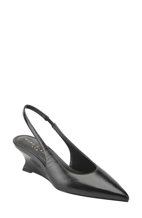 Taten Slingback Pointed Toe Wedge Pump (Women)