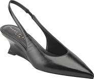 Marc Fisher Taten Slingback Pointed Toe Wedge Pump