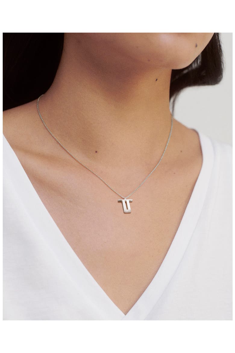 Initial Pendant Necklace, Alternate, color, STERLING SILVER - T