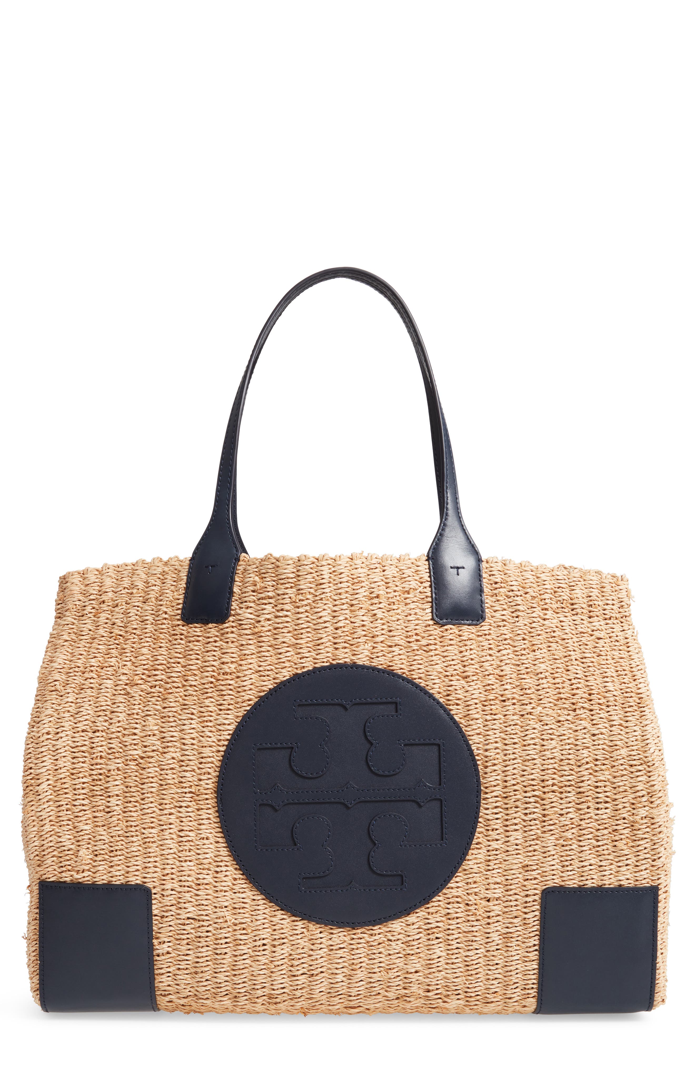 Tory Burch Ella Straw Tote, Main, color, 