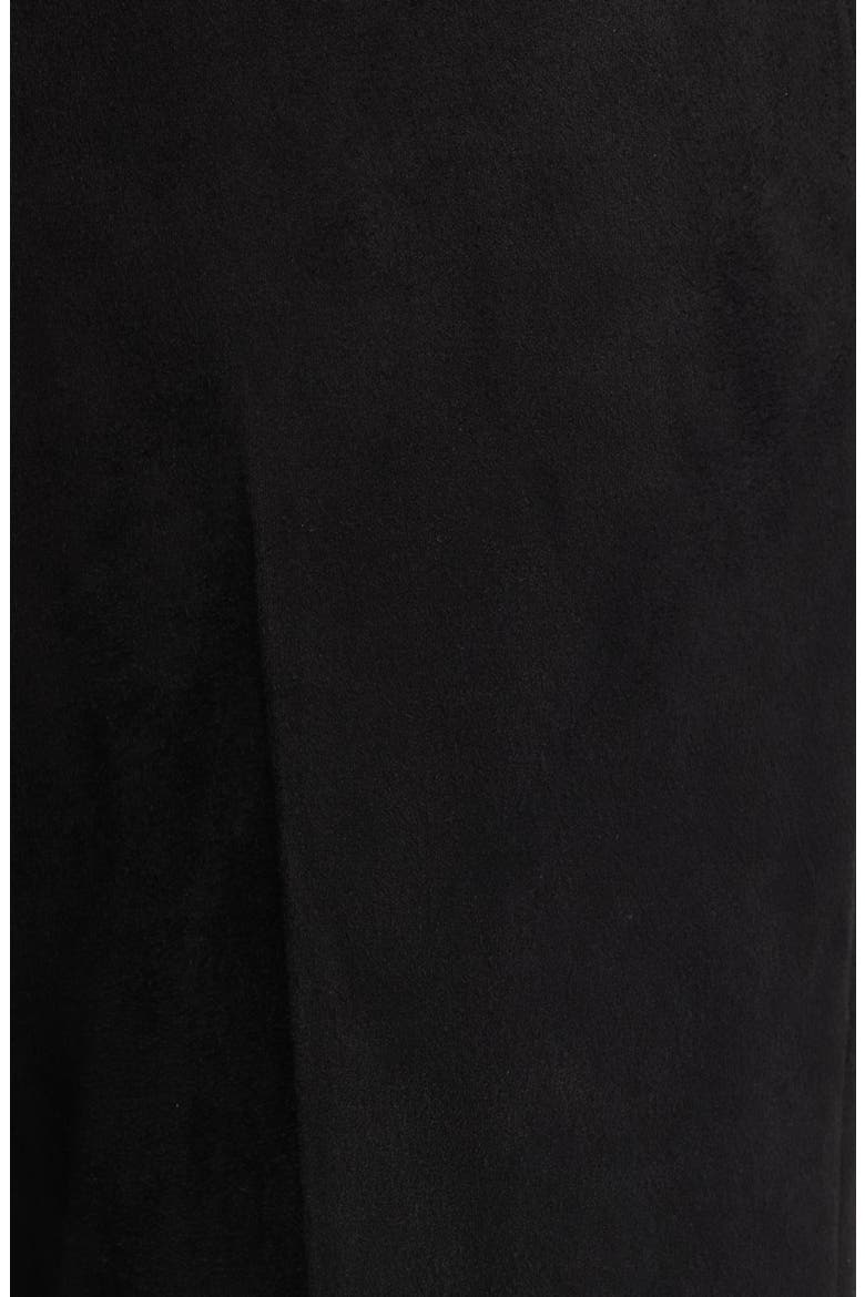 Pull On Wide Leg Faux Suede Pants, Alternate, color, ANNE BLACK