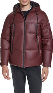 KARL LAGERFELD PARIS Hooded Puffer Jacket
