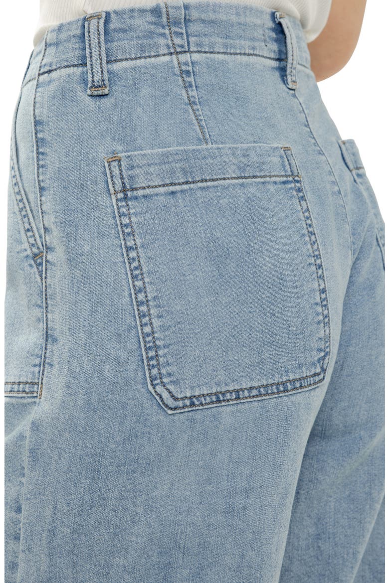 Lightweight Wide Leg Knit Denim Pants, Alternate, color, CRICKETS