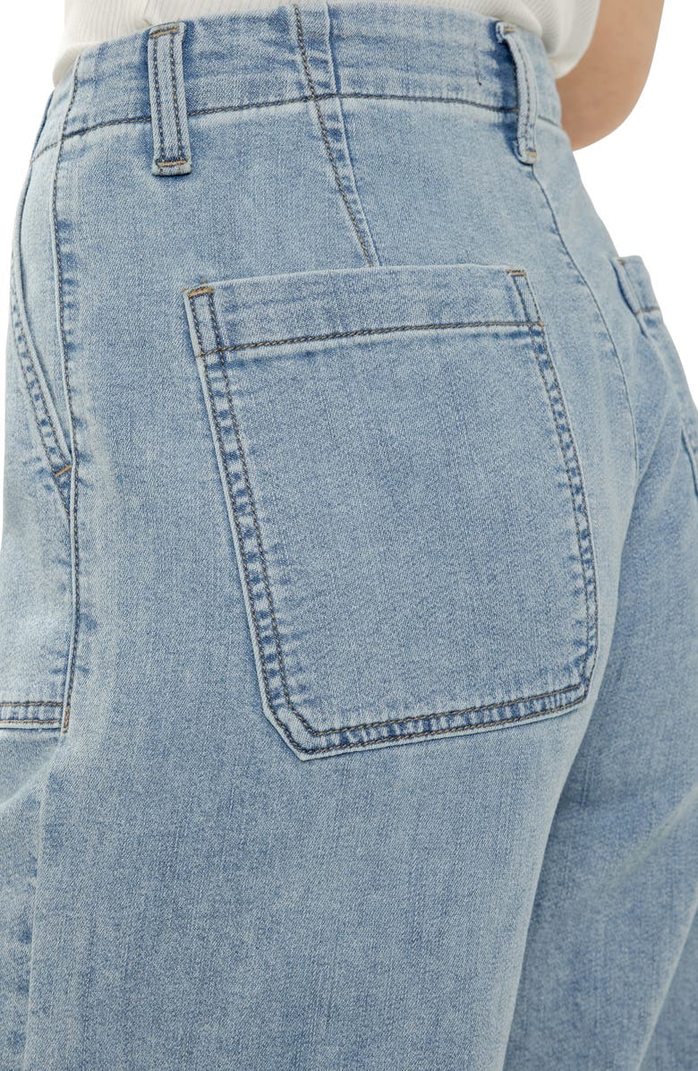 Silver Jeans Co. Lightweight Wide Leg Knit Denim Pants, Alternate, color, Crickets
