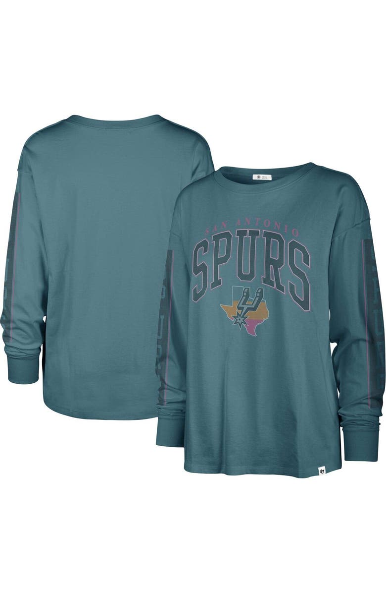 '47 Women's '47 Teal San Antonio Spurs City Edition SOA Long Sleeve T-Shirt, Alternate, color, 