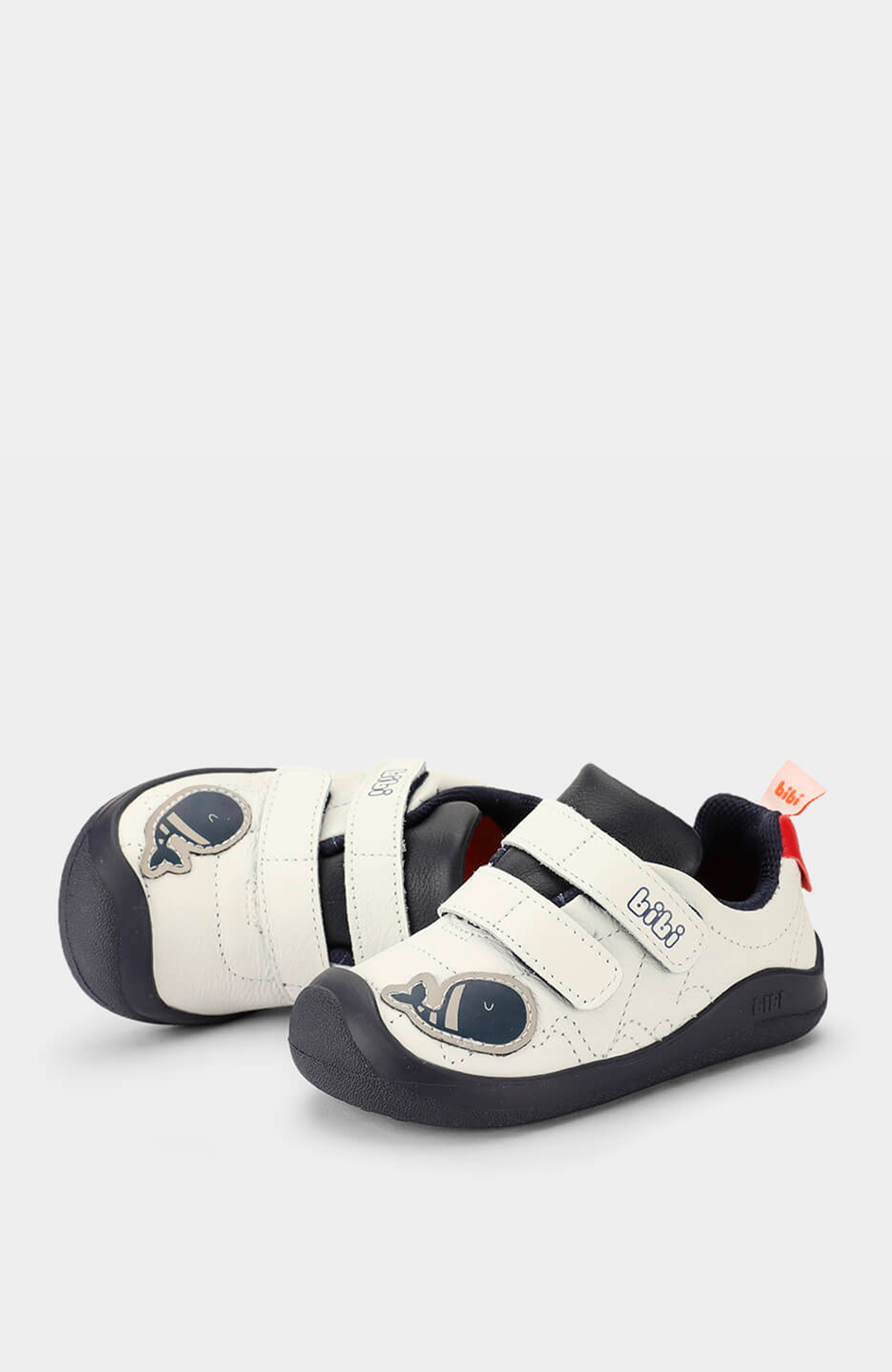 Baby Fisioflex First Walker Shoe, Alternate, color, White Navy