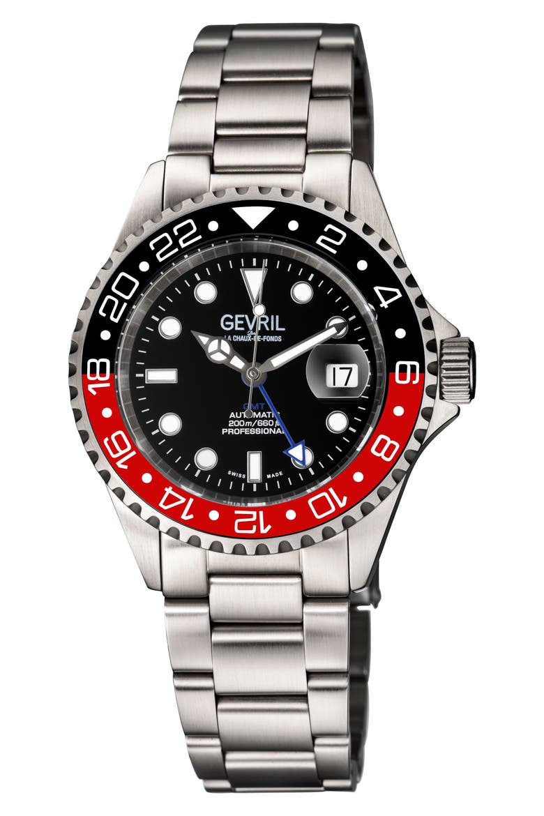 Wall Street Bracelet Watch, 43mm, Main, color, SILVER