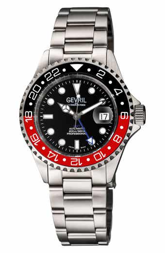 GEVRIL Wall Street Bracelet Watch, 43mm