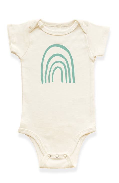 Rainbow - Organic Short Sleeve Baby Bodysuit
