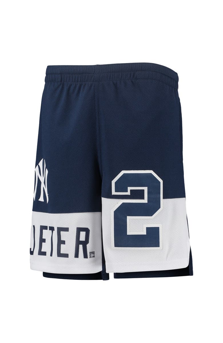 Outerstuff Youth Derek Jeter Navy New York Yankees Pandemonium Name & Number Shorts, Alternate, color, Navy