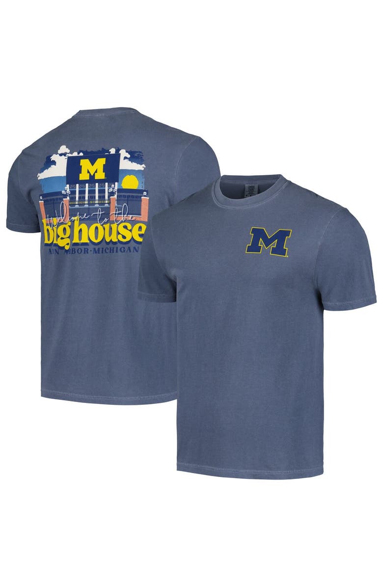 IMAGE ONE Unisex Navy Michigan Wolverines Hyper Local Stadium Gates T-Shirt, Main, color, Navy