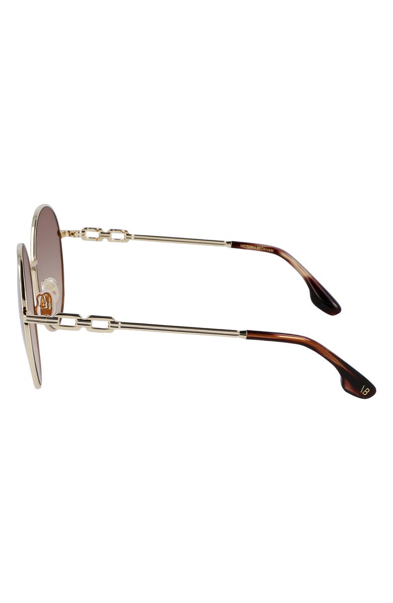 Victoria Beckham 58mm Gradient Round Sunglasses, Alternate, color, 