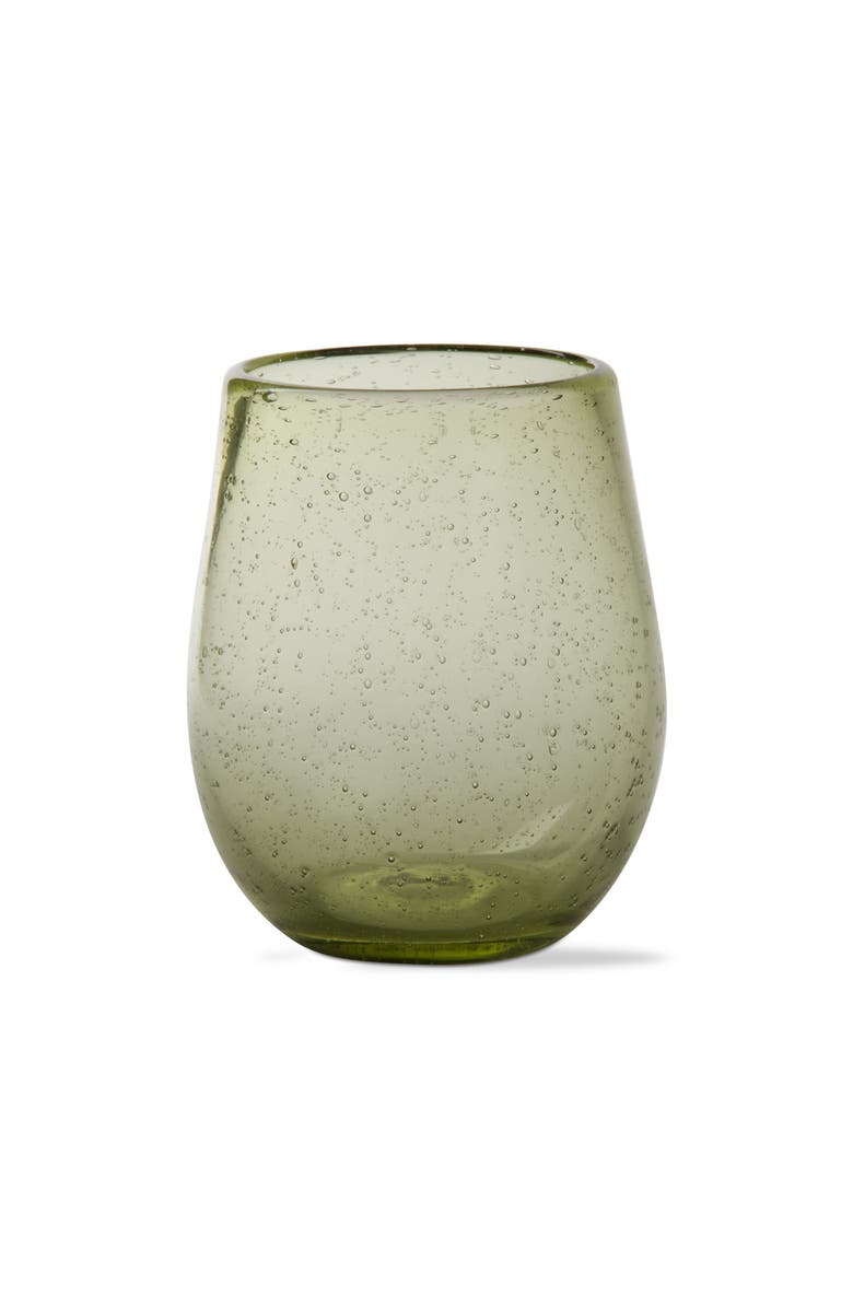 tag Bubble Glass Stemless Wine Glass for Parents Gift, Main, color, Green