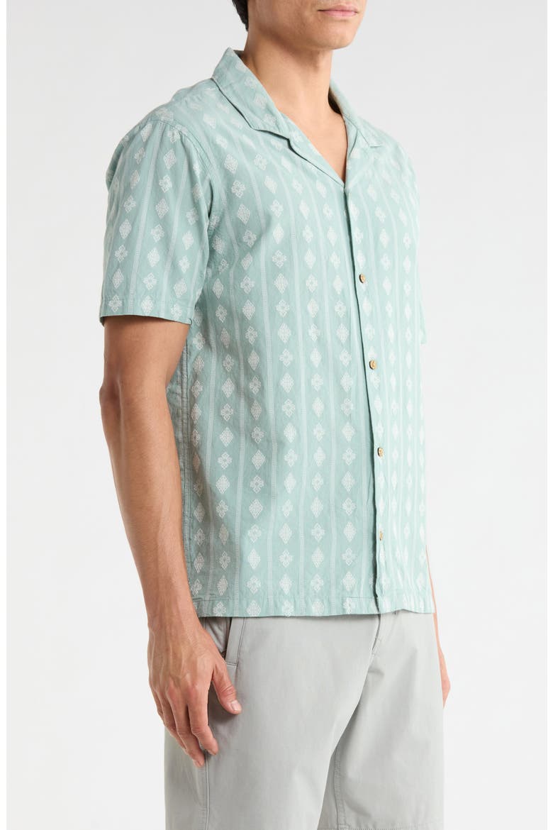 Gonzo Organic Cotton Camp Shirt, Alternate, color, HAZY BLUE