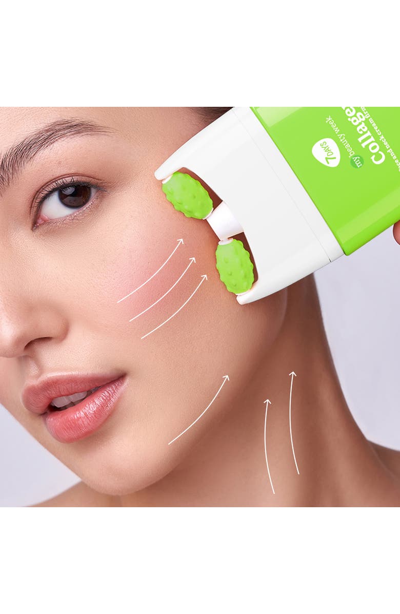 7DAYS Face moisturizer with Ceramide for Moisturizing & Barrier repairing with 3D Massage Applicator, Alternate, color, White