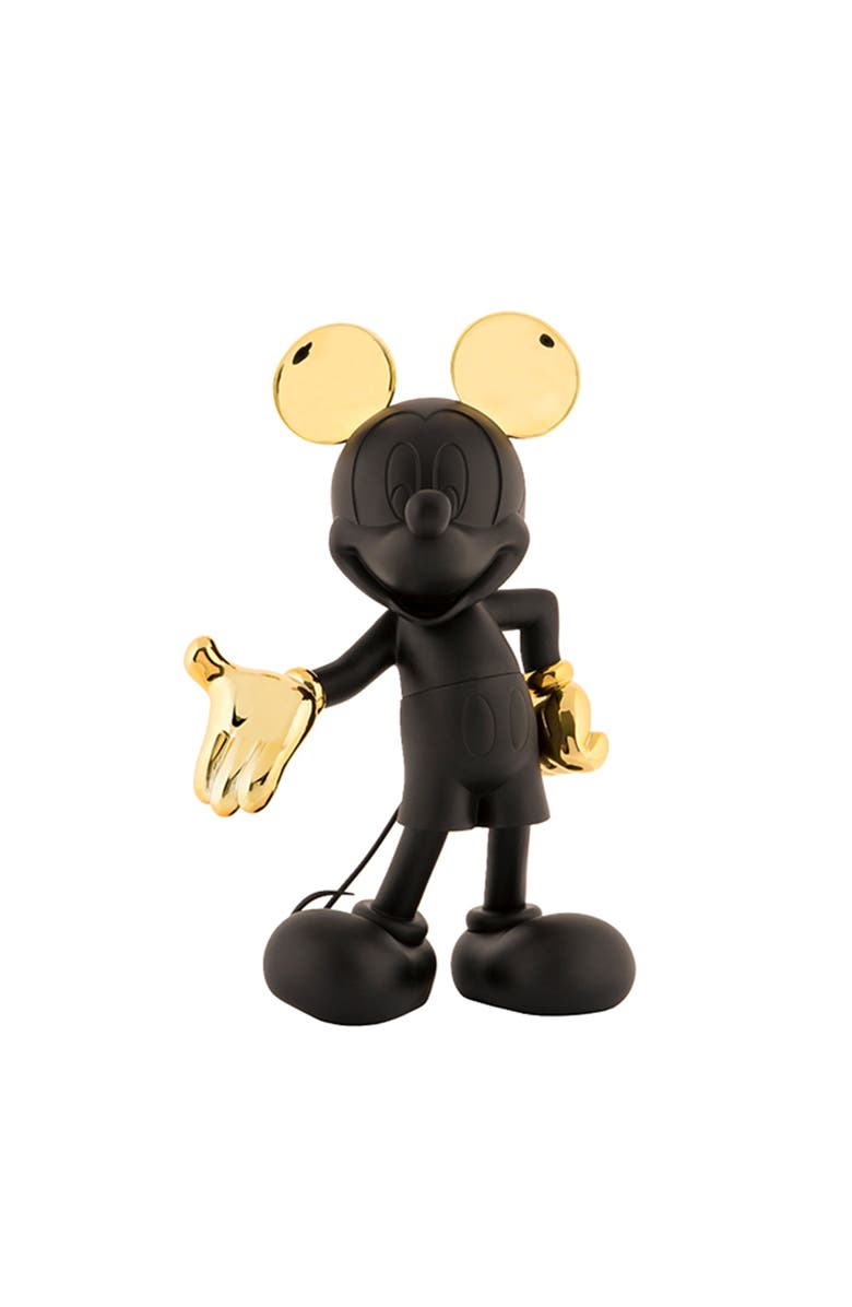 Leblon Delienne Mickey Mouse Welcome Figurine, Main, color, Black / Gold