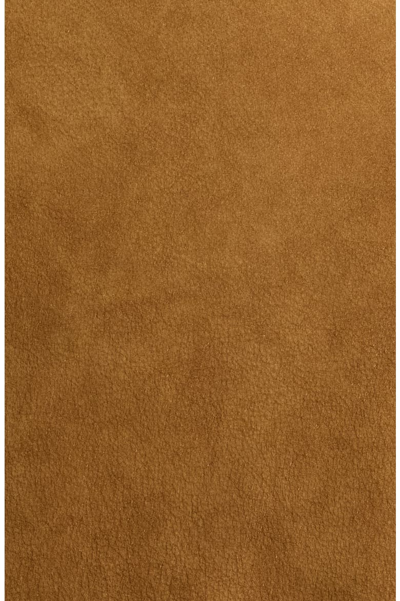 Norwalk Nubuck Leather Coat, Alternate, color, DARK AMBER