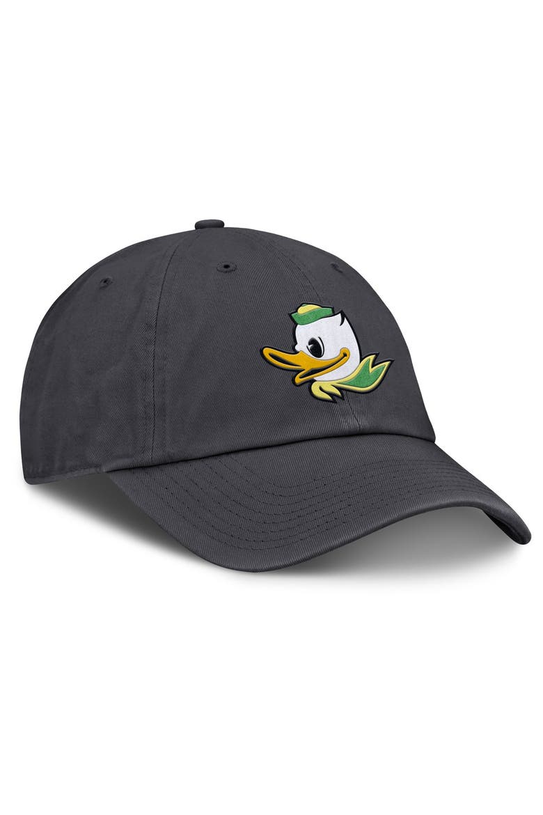 Men's Nike Anthracite Oregon Ducks Club Dri-FIT Adjustable Hat, Alternate, color, Anthracite