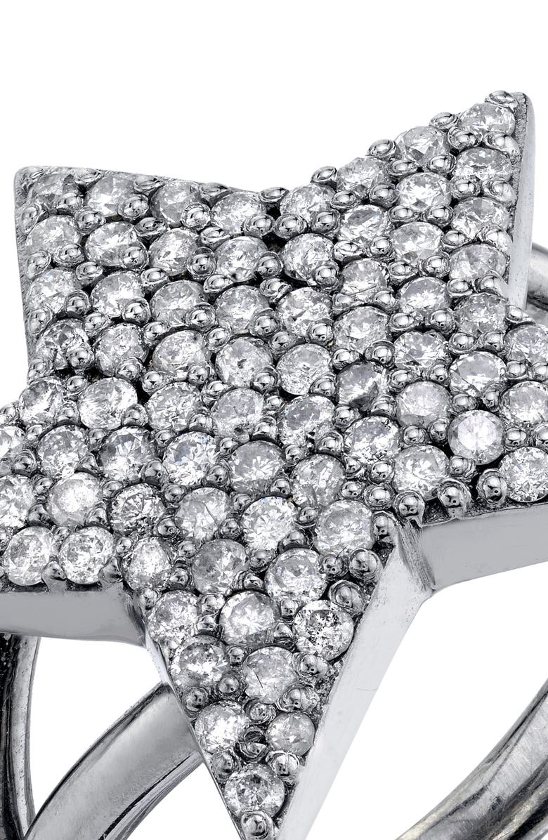 Sheryl Lowe Pavé Diamond Star Ring, Alternate, color, 