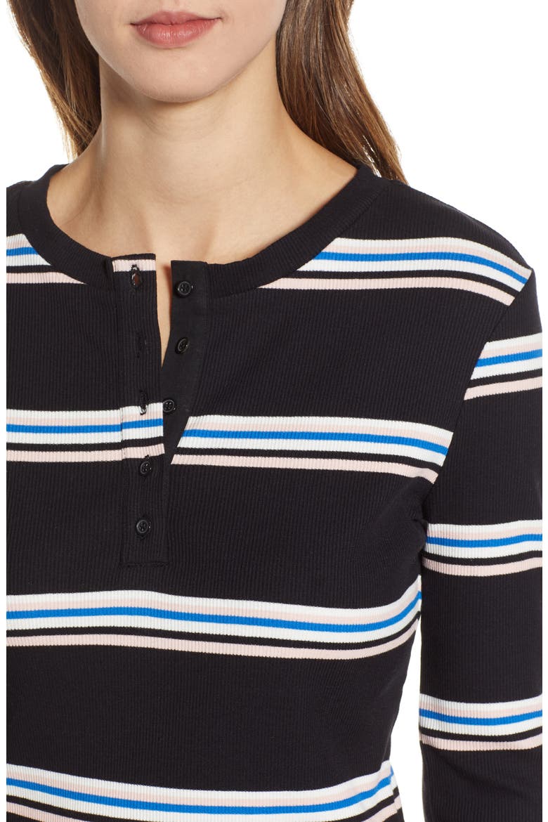 Stripe Henley, Alternate, color, BLACK SOREN STRIPE