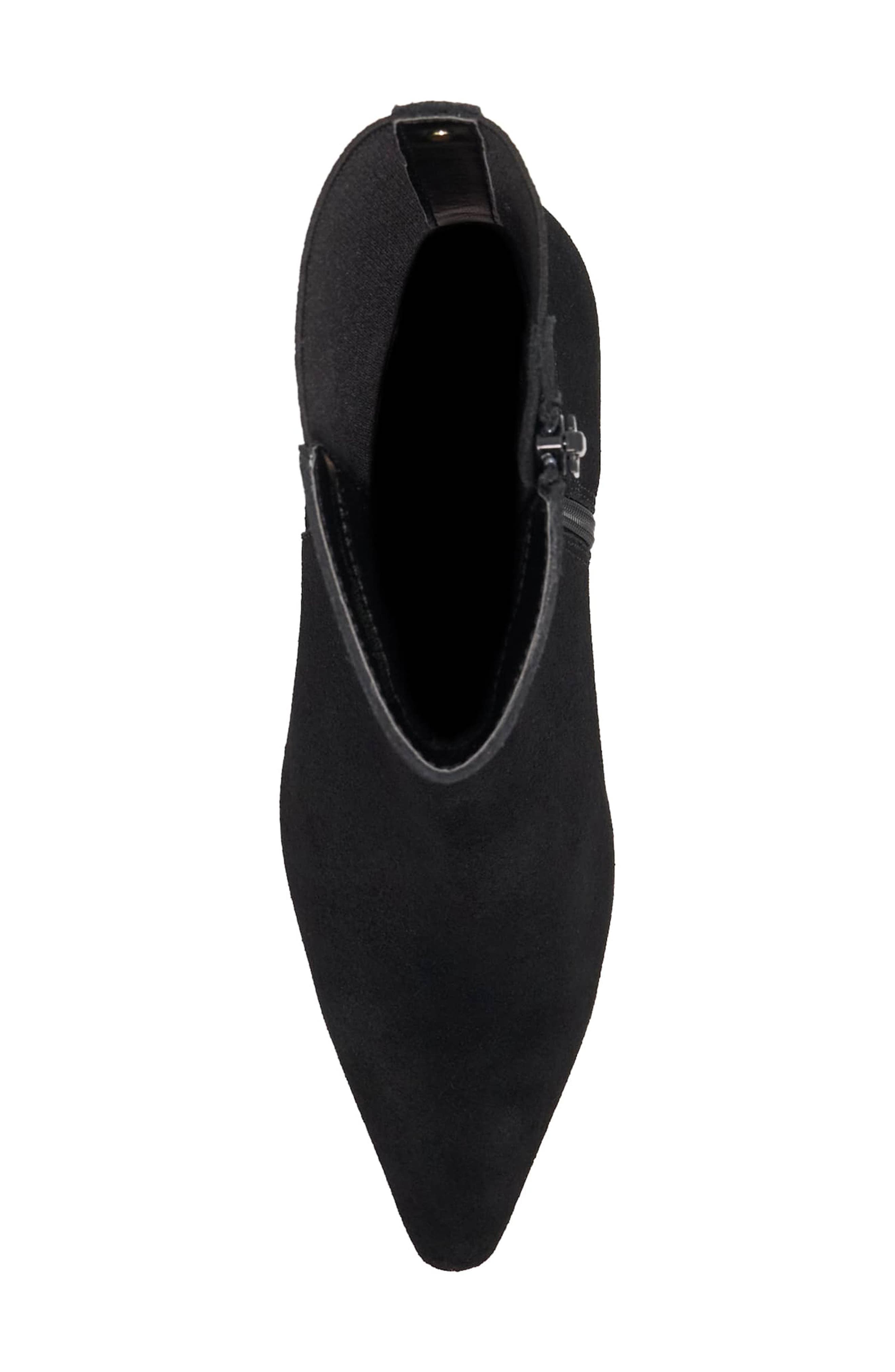 Dune London Orlai Pointed Toe Bootie, Alternate, color, Black