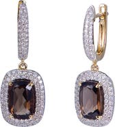 Kahn High Jewelry Smoky Quartz Earrings with Diamonds