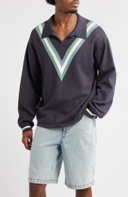 MAVRANS Stripe Polo Sweater