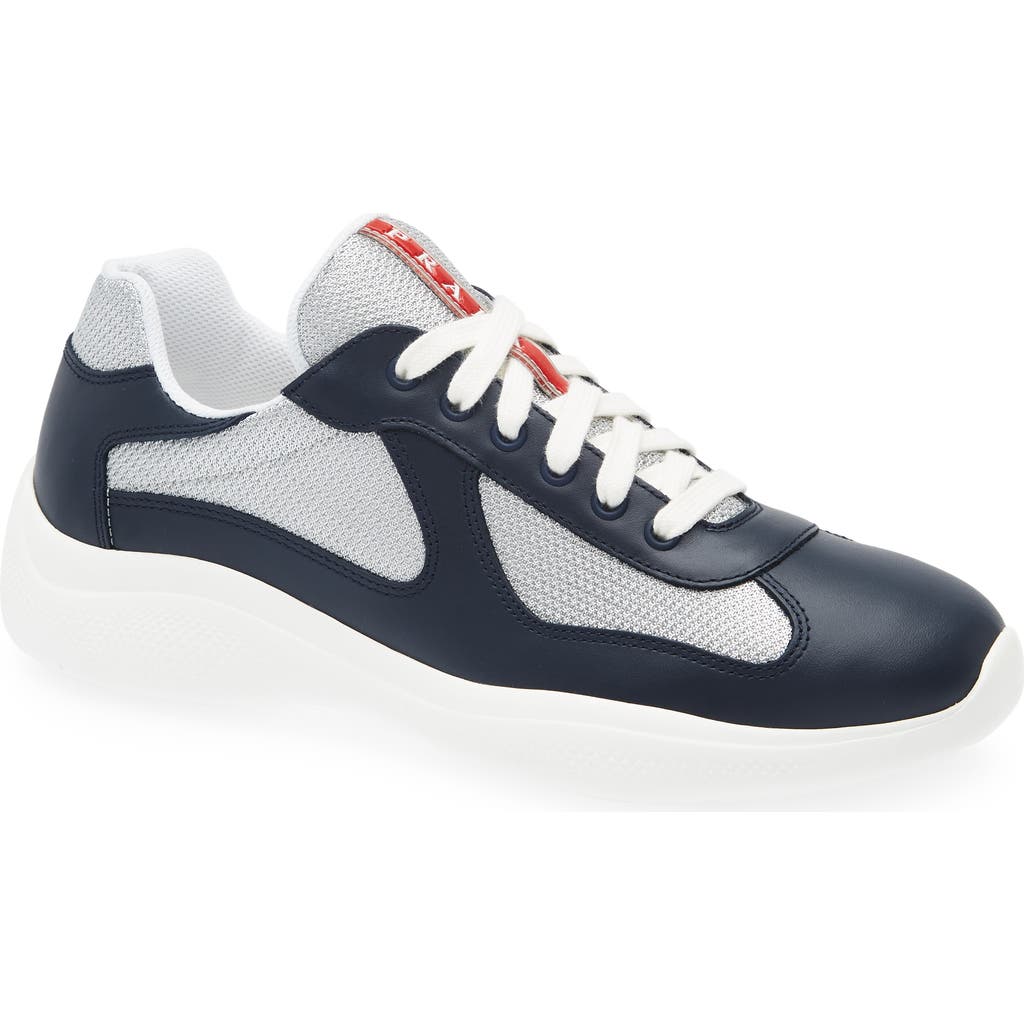 Prada America's Cup Soft Bike Low Top Sneaker In Multi