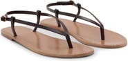 MANGO Ankle Strap Thong Sandal