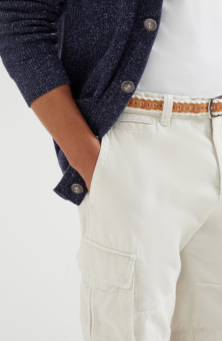 Brunello Cucinelli Gabardine Bermuda shorts, Alternate, color, 