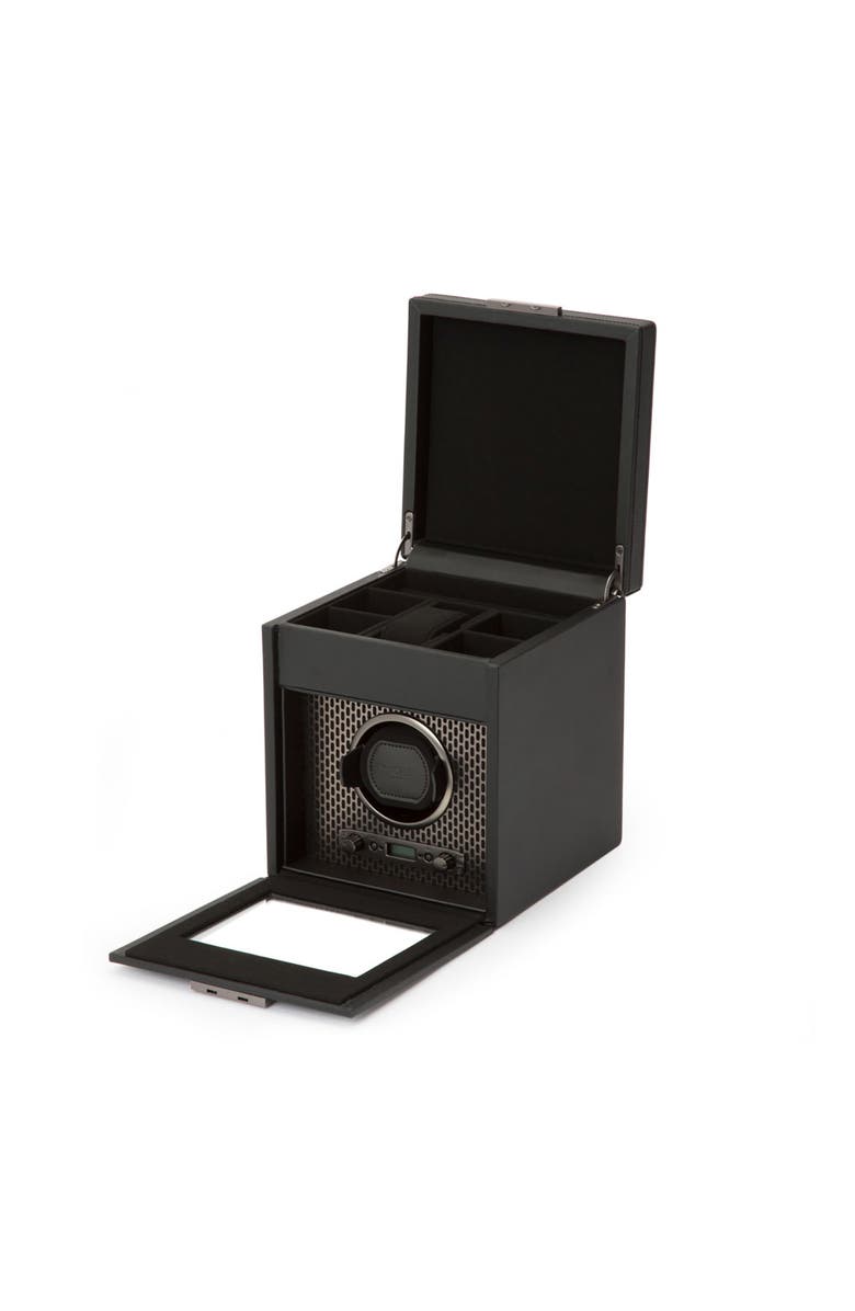 WOLF Axis Single Watch Winder with Storage, Alternate, color, Powder Coat