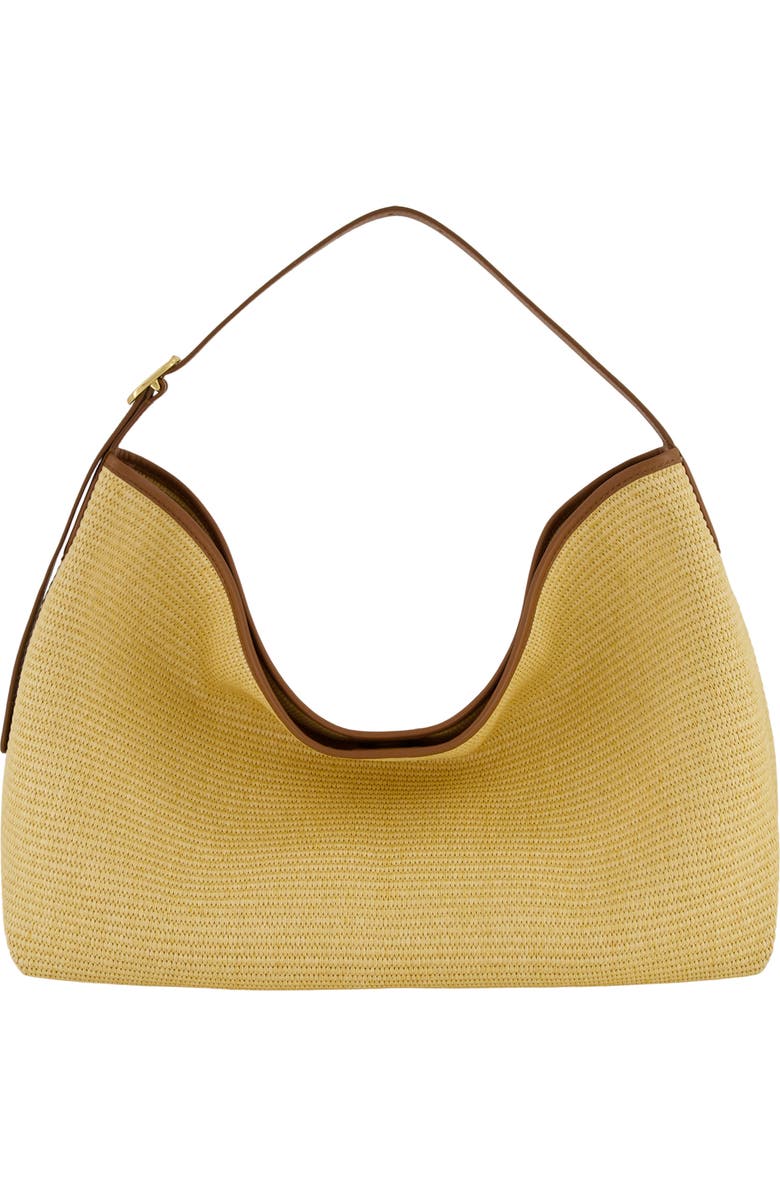 Vince Medium Vivian Raffia Hobo Bag, Main, color, Natural